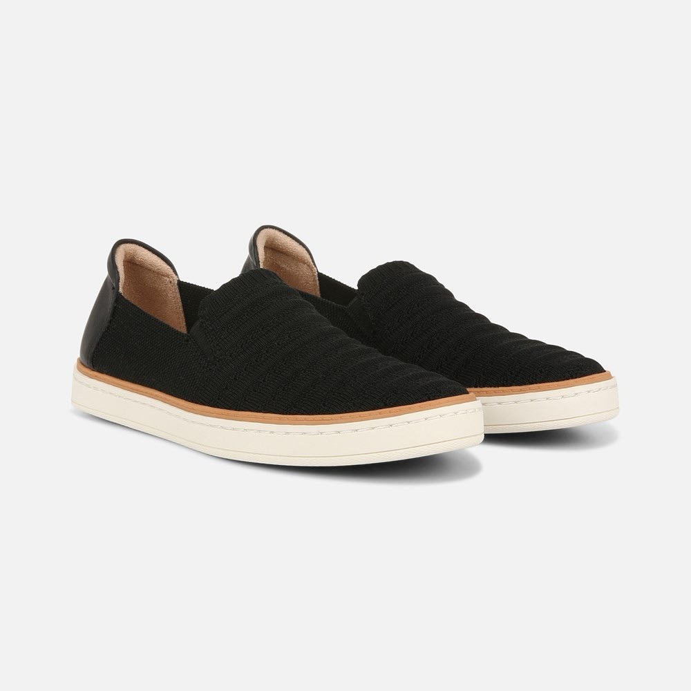 SOUL Naturalizer Black and White Slip-On Loafers